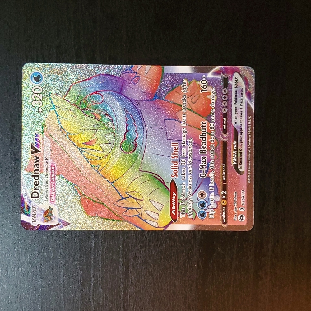 Drednaw Vmax Rainbow Rare 75/73 Champions Path (NM)!!